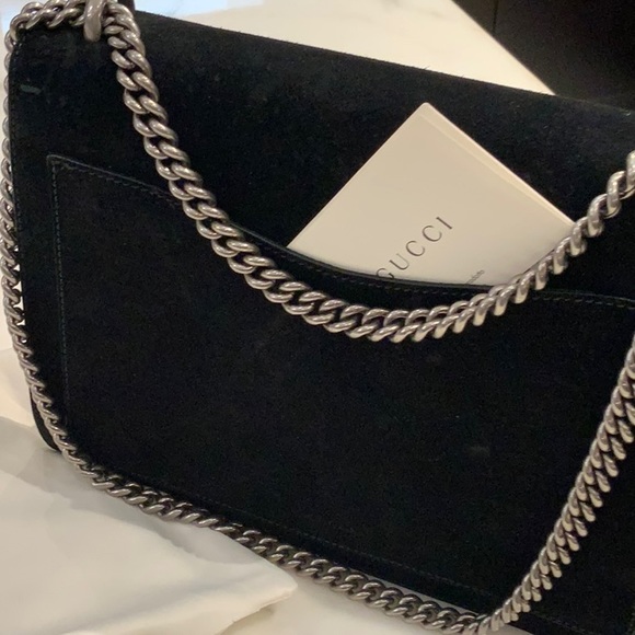 Gucci black leather and suede pocketbook - Picture 6 of 7